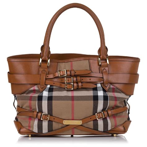 Burberry Bridle House Check Landscape Lynher Tote 